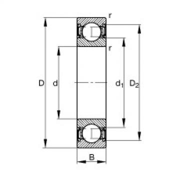 Bantalan 6017-2RSR FAG