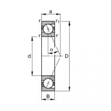 Bantalan B7030-E-T-P4S FAG