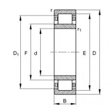 Bantalan NU1072-M1 FAG