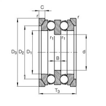 Bantalan 54218 + U218 FAG