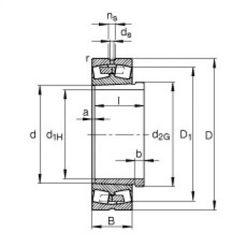 Bantalan 239/630-B-K-MB + AH39/630-H FAG