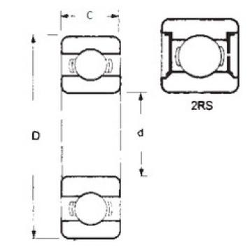 Bantalan 1614-2RS FBJ