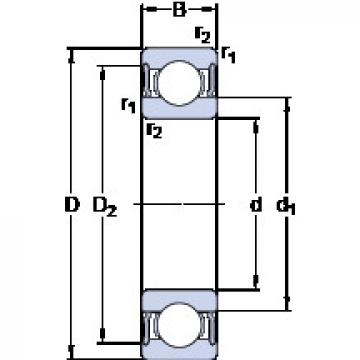 Bantalan 61919-2RS1 SKF