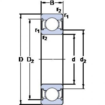 Bantalan W 628-2Z SKF