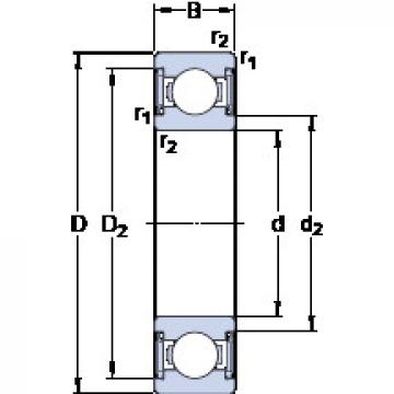 Bantalan W 61900-2RS1 SKF