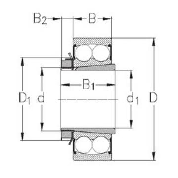 Bantalan 2207-K-2RS+H307 NKE