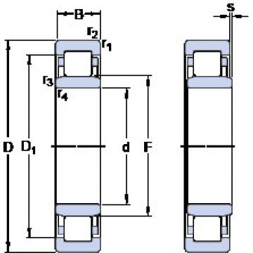 Bantalan NU 205 ECML SKF