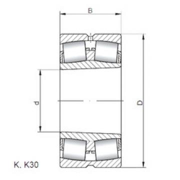 Bantalan 23026 KCW33 CX