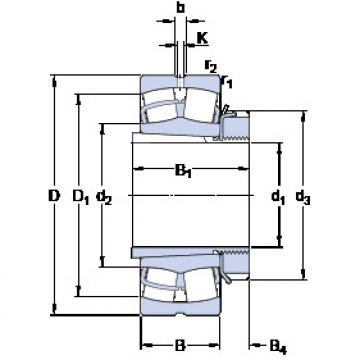 Bantalan 21307 CCK + H 307 SKF