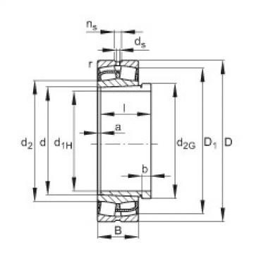 Bantalan 24040-E1-K30 + AH24040 FAG