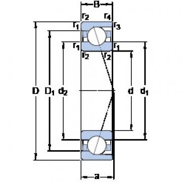 Bantalan 7017 CD/P4A SKF