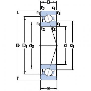 Bantalan 7004 CE/HCP4A SKF