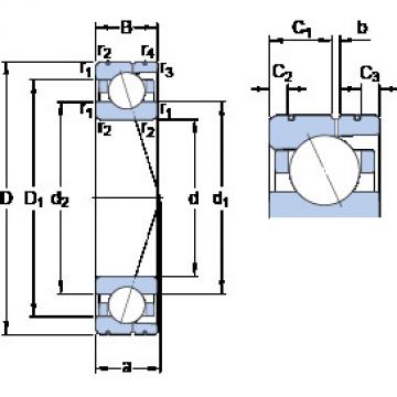 Bantalan 7034 ACD/P4AL SKF