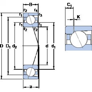 Bantalan 71919 ACD/P4AH1 SKF