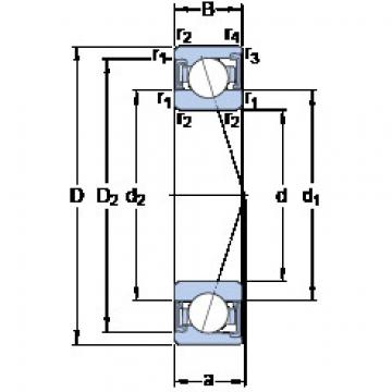 Bantalan S7206 CD/P4A SKF