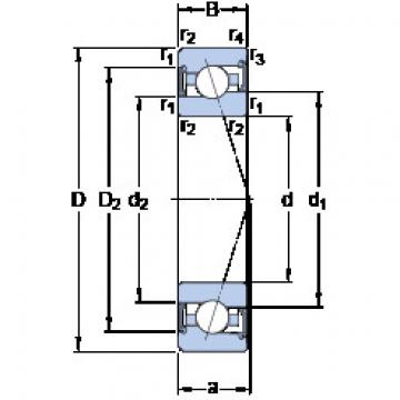 Bantalan S7000 CE/P4A SKF