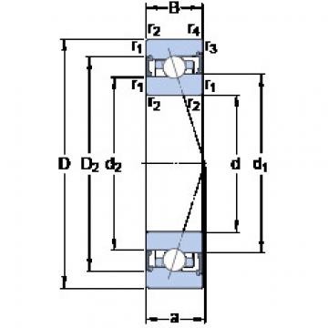 Bantalan S7013 ACB/P4A SKF