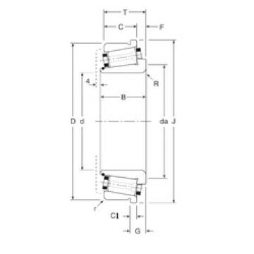 Bantalan 101038X/101080C Gamet