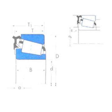 Bantalan L44643X/L44610-L44600LA Timken