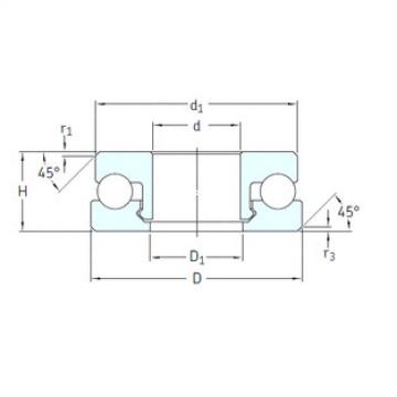 Bantalan 51107V/HR11Q1 SKF