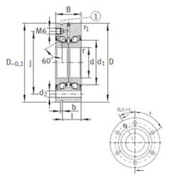 Bantalan ZKLF3080-2RS-PE INA