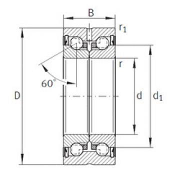 Bantalan ZKLN2557-2RS-PE INA