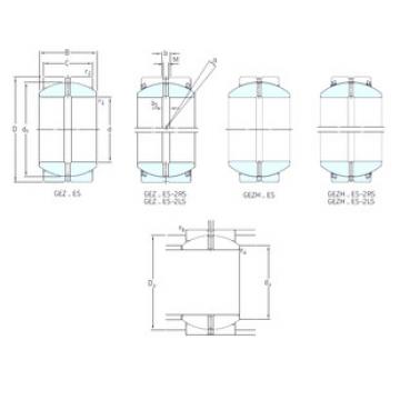 Bantalan GEZ304ES-2RS SKF