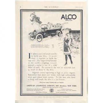 1912 ALCO Automobile Magazine Ad Rhineland Ball Bearings ma0411