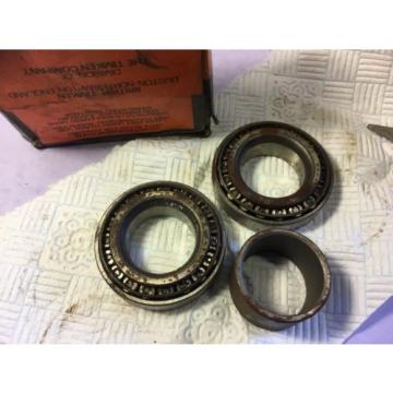 car wheel bearing set pair with spacer LM48548 boxed incomplete set UKPost £3