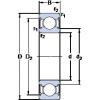 Bantalan W 628-2Z SKF