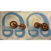 Vintage Original Copper Tone Novelty Bearings Cufflinks Car/Motorcycle Rockers