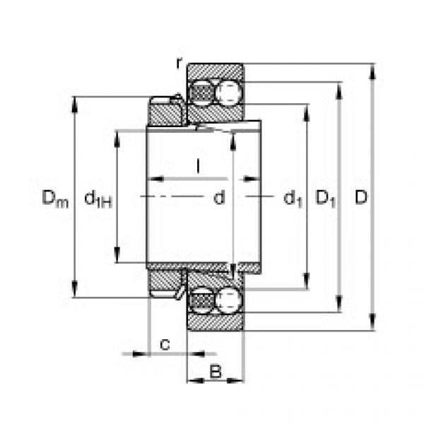 Bantalan 2210-K-TVH-C3 + H310 FAG #1 image