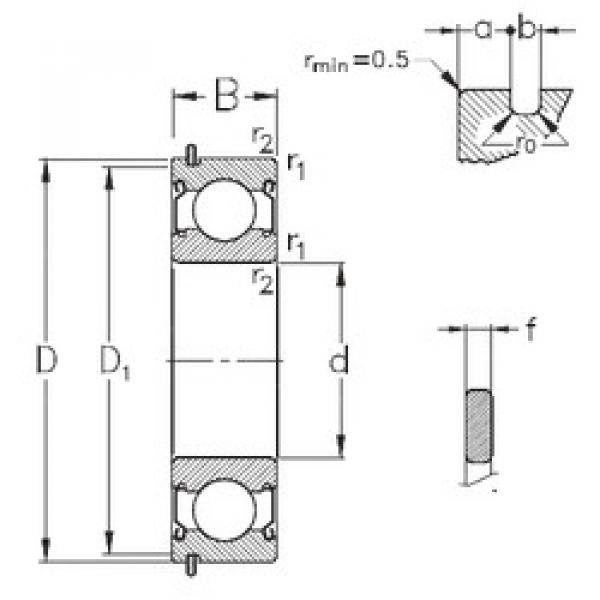 Bantalan 6201-2Z-NR NKE #1 image