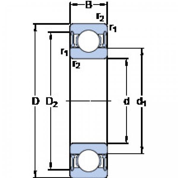 Bantalan 61811-2RZ SKF #1 image