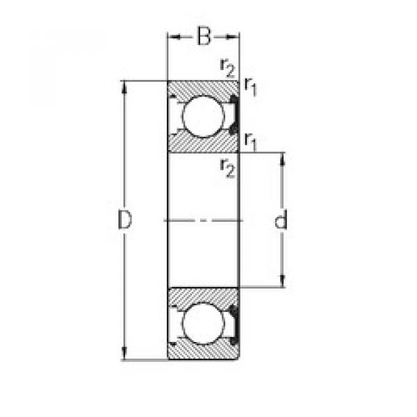 Bantalan 6222-2RSR NKE #1 image