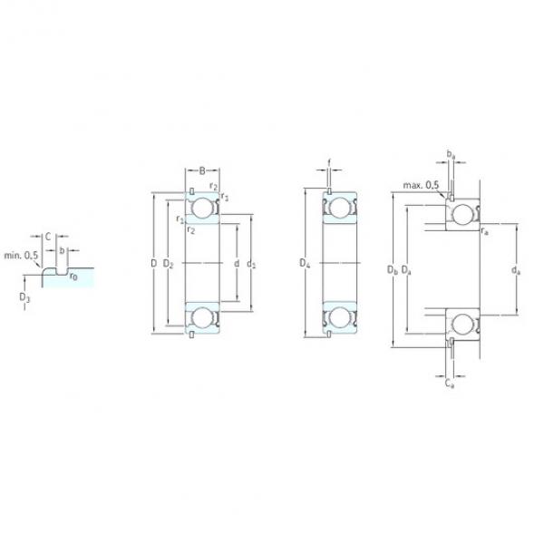 Bantalan 6307-2ZNR SKF #1 image