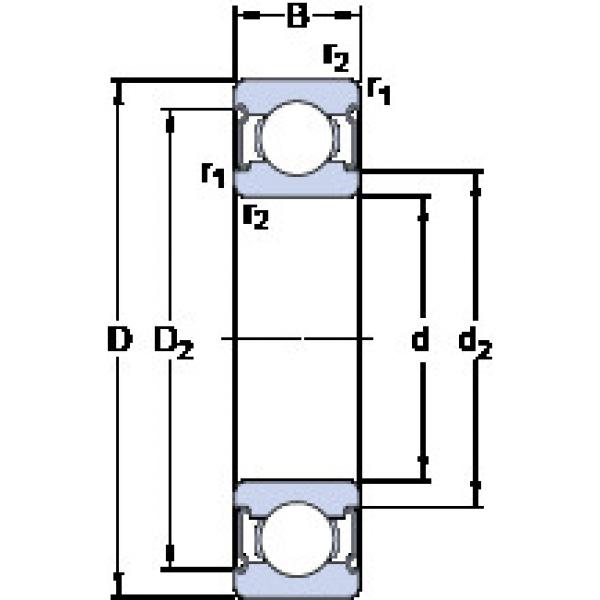 Bantalan W 628-2Z SKF #1 image