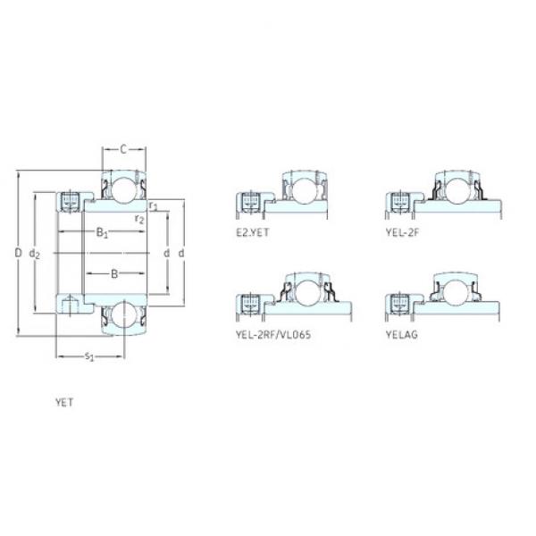 Bantalan YELAG209-111 SKF #1 image