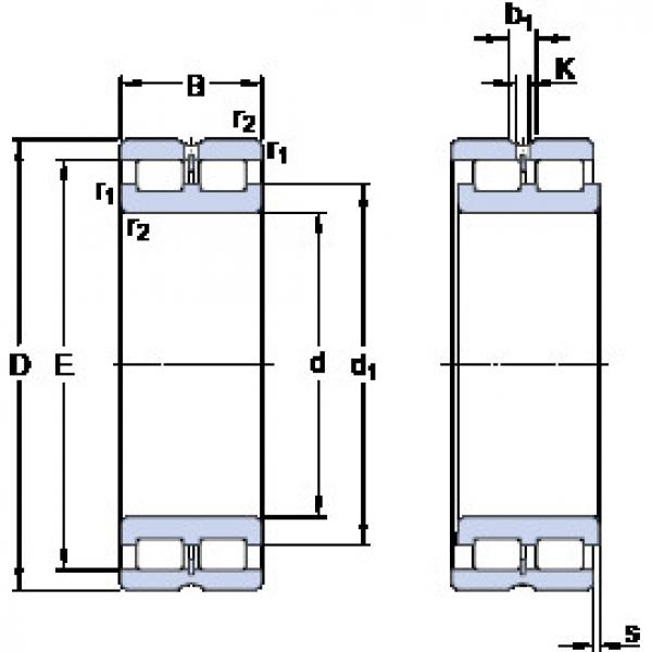 Bantalan NNCL 4834 CV SKF #1 image