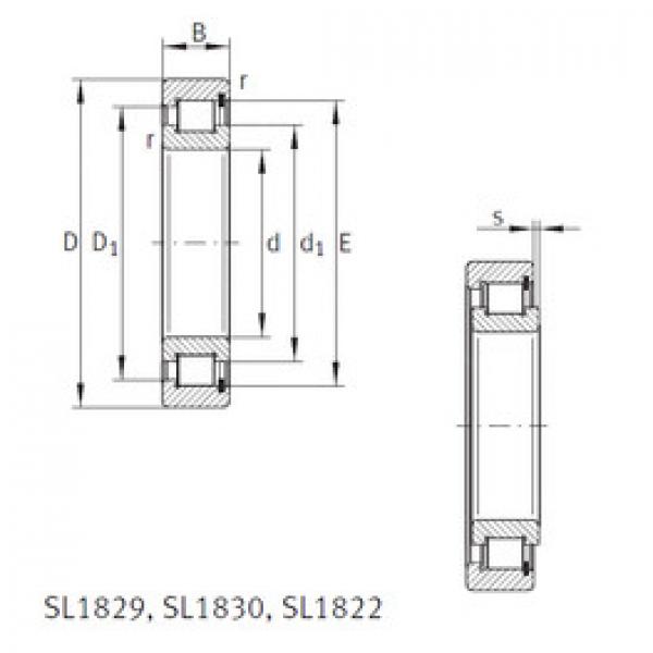 Bantalan SL181896-E INA #1 image