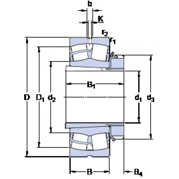 Bantalan 21307 CCK + H 307 SKF #1 image