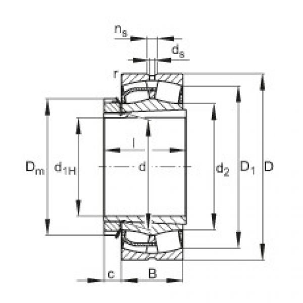 Bantalan 22332-E1-K + H2332 FAG #1 image