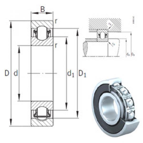 Bantalan BXRE206-2RSR INA #1 image