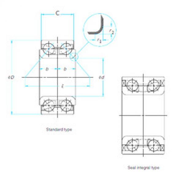 Bantalan 45BWD07 NSK #1 image