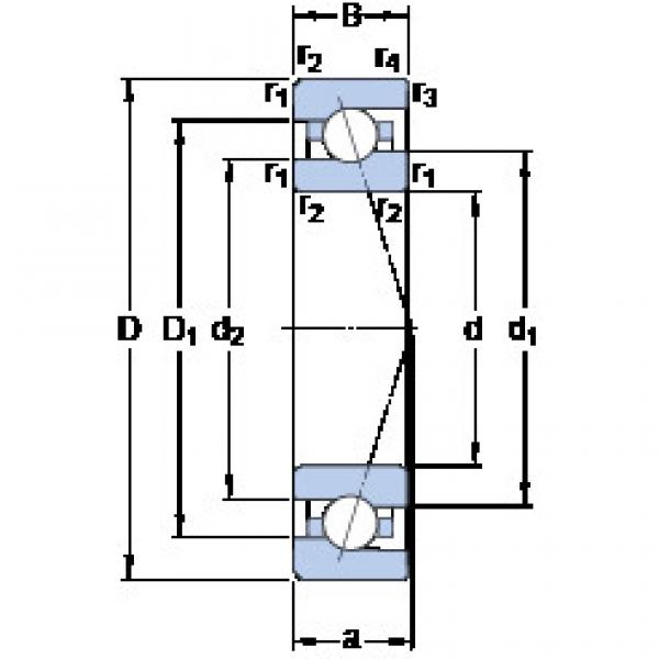 Bantalan 7004 CE/HCP4A SKF #1 image