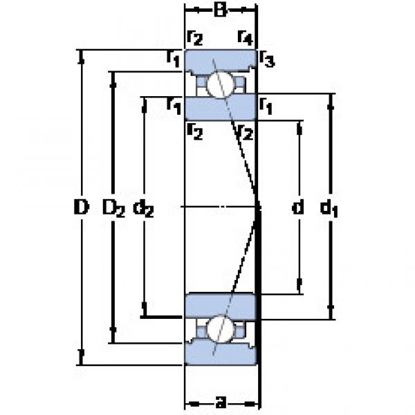 Bantalan 7013 CB/HCP4A SKF #1 image