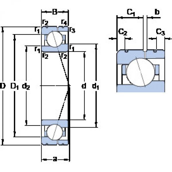 Bantalan 71906 CE/HCP4AL SKF #1 image