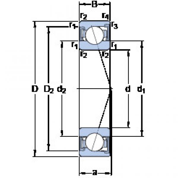 Bantalan S71905 CD/P4A SKF #1 image