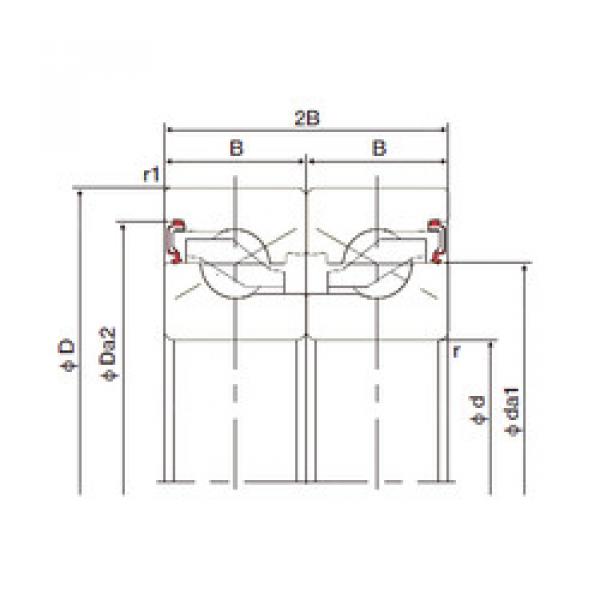 Bantalan 15TAB04DB-2LR NACHI #1 image