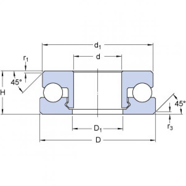 Bantalan 51106 V/HR22T2 SKF #1 image